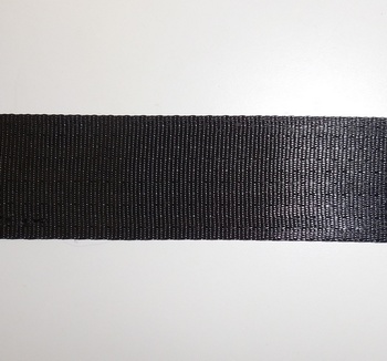 Veiligheidsband 47-48 mm x 1,2 mm zwart (50 m), geweven 11 banen